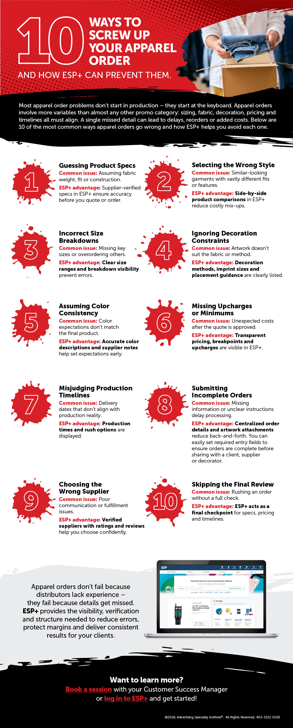 10 Ways To Screw Up Your Apparel Order And How ESP+ Can Prevent Them